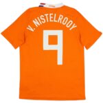 V. NISTELROOY #9 Retro Netherlands Home Jersey Euro 2008