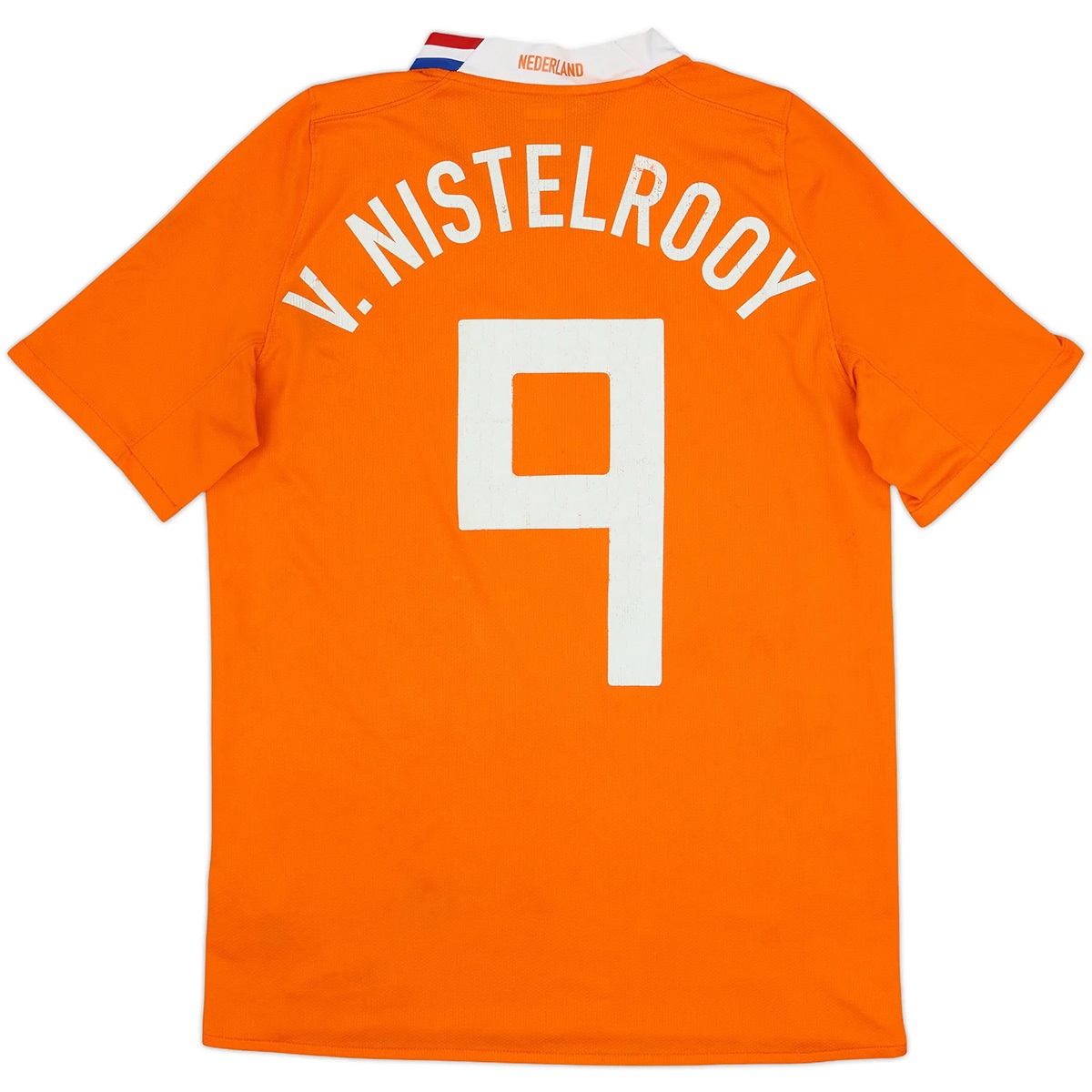 V. NISTELROOY #9 Retro Netherlands Home Jersey Euro 2008 — Netherlands Retro Player Jerseys 2008