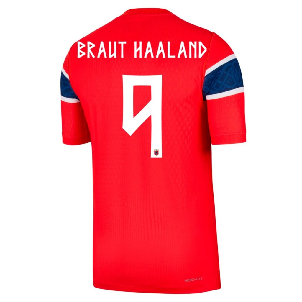 BRAUT HAALAND #9 Norway Home Match Jersey Player Version World Cup 2026 - Cancha Kits