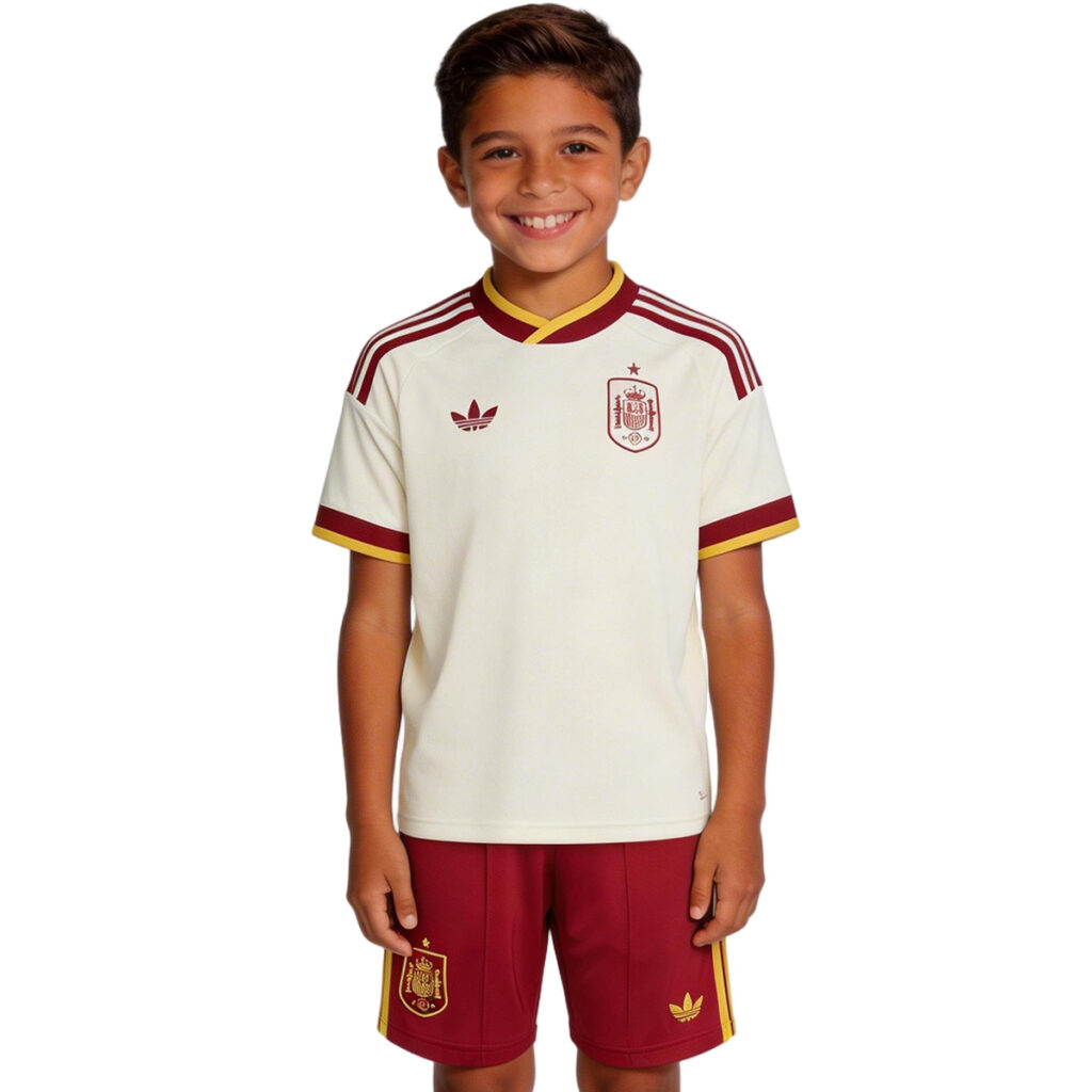 Kids Spain Away Jersey Kit World Cup 2026 - Cancha Kits