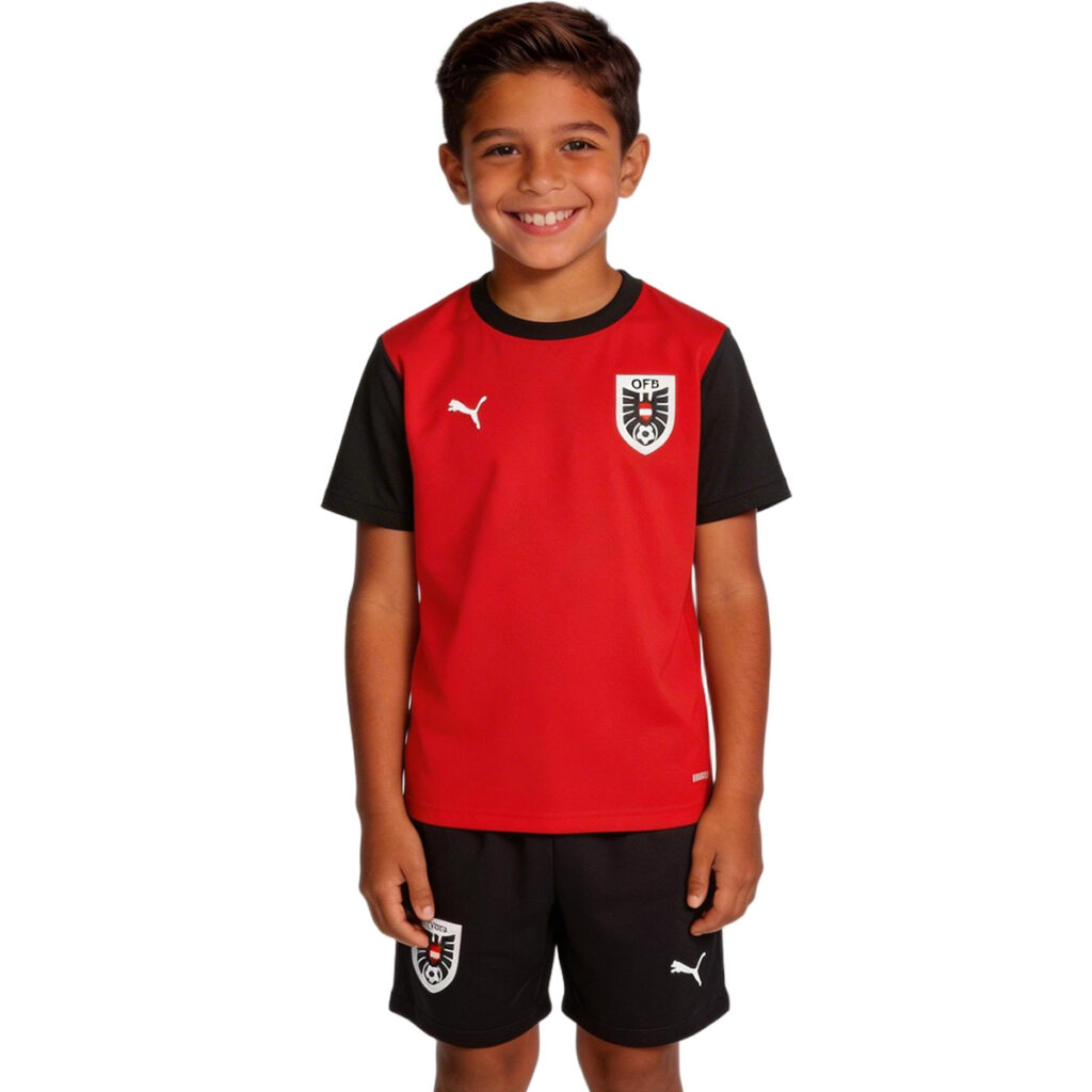 Kids Austria Home Jersey Kit World Cup 2026 - Cancha Kits