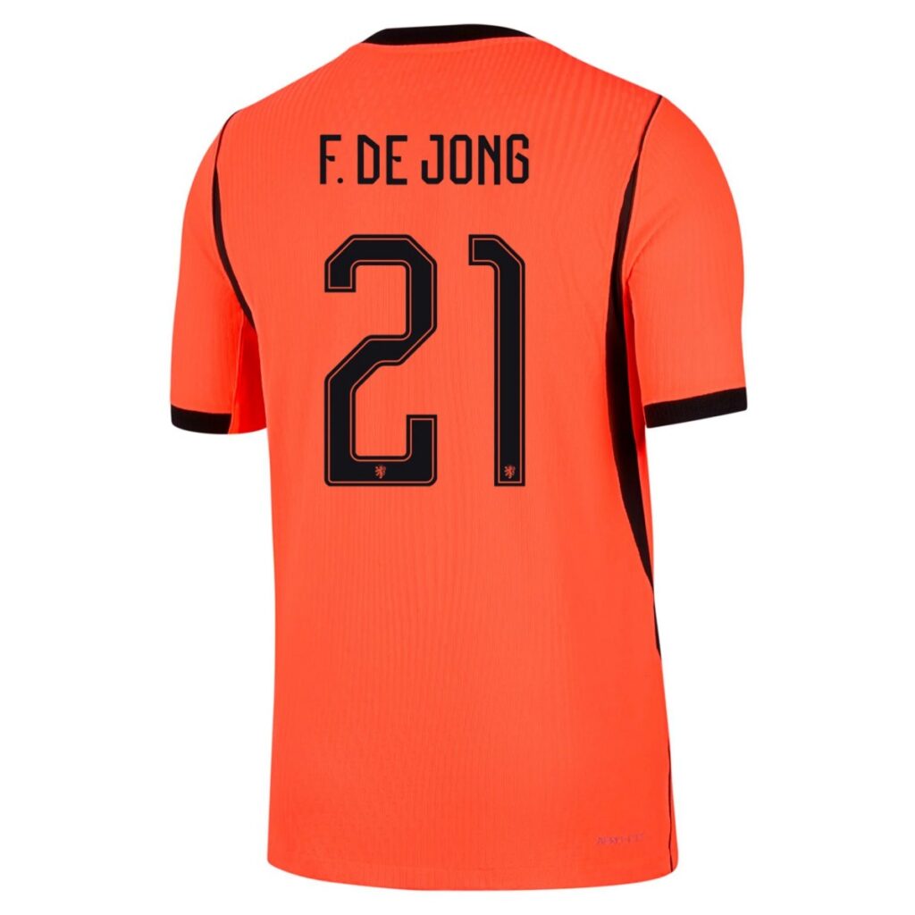 F.DE JONG #21 Netherlands Home Match Jersey Player Version World Cup 2026 - Cancha Kits