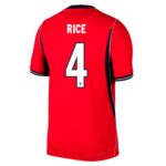 Rice #4 England Away Match Jersey Player Version World Cup 2026