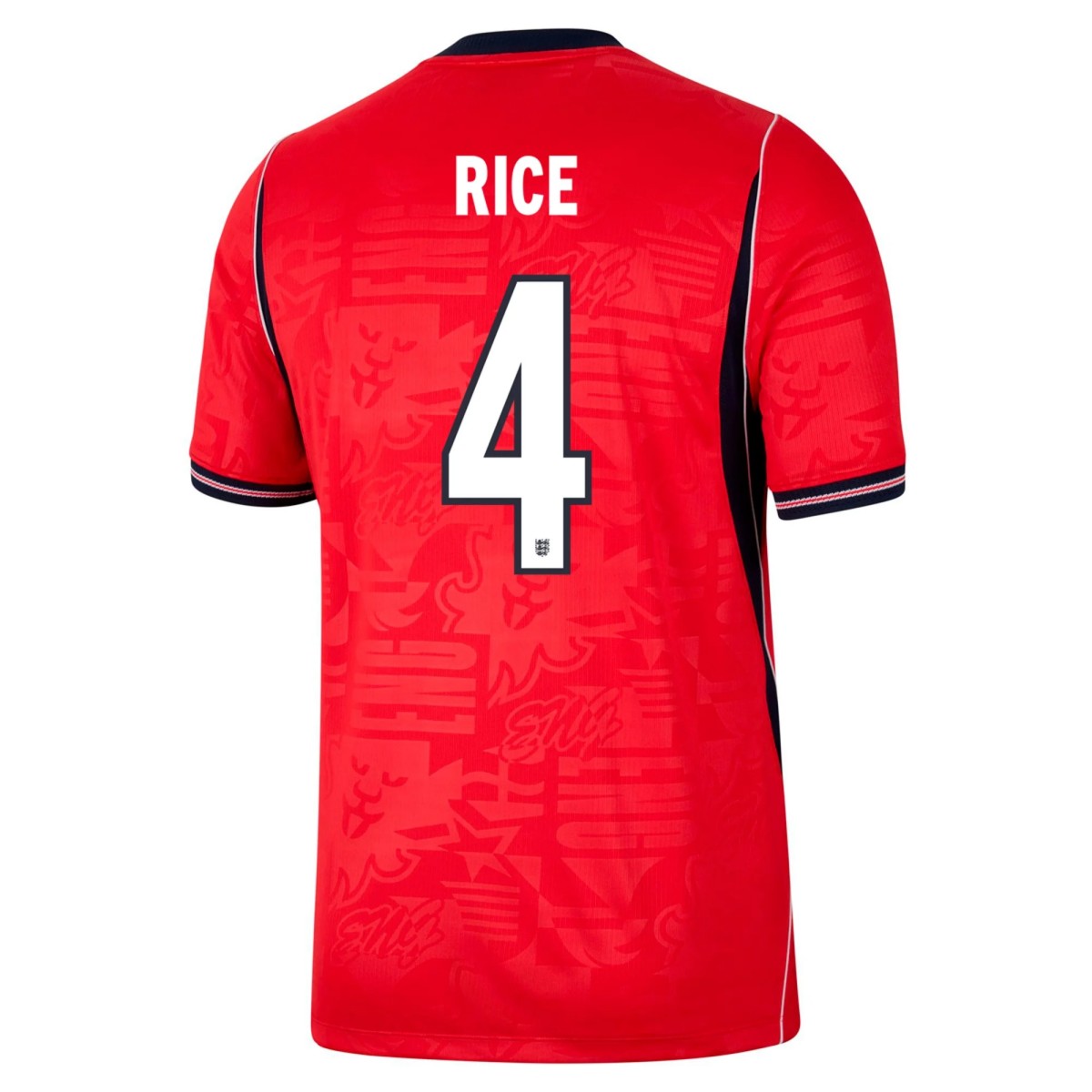 Rice #4 England Away Jersey World Cup 2026 — England Fan Version Player Jersey 2026