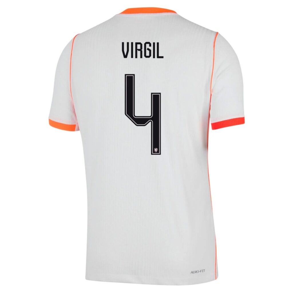 VIRGIL #4 Netherlands Away Match Jersey Player Version World Cup 2026 - Cancha Kits