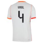 VIRGIL #4 Netherlands Away Match Jersey Player Version World Cup 2026