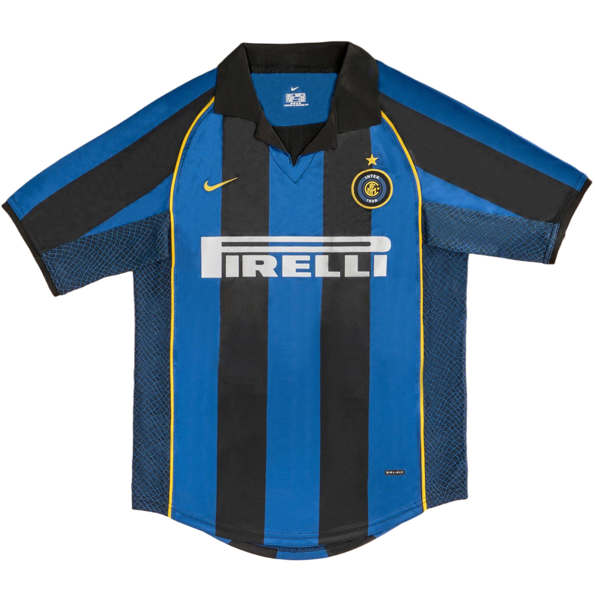 Retro Inter Milan Home Jersey 2001/02 — Inter Milan Retro Short Sleeve Jerseys 2001/02