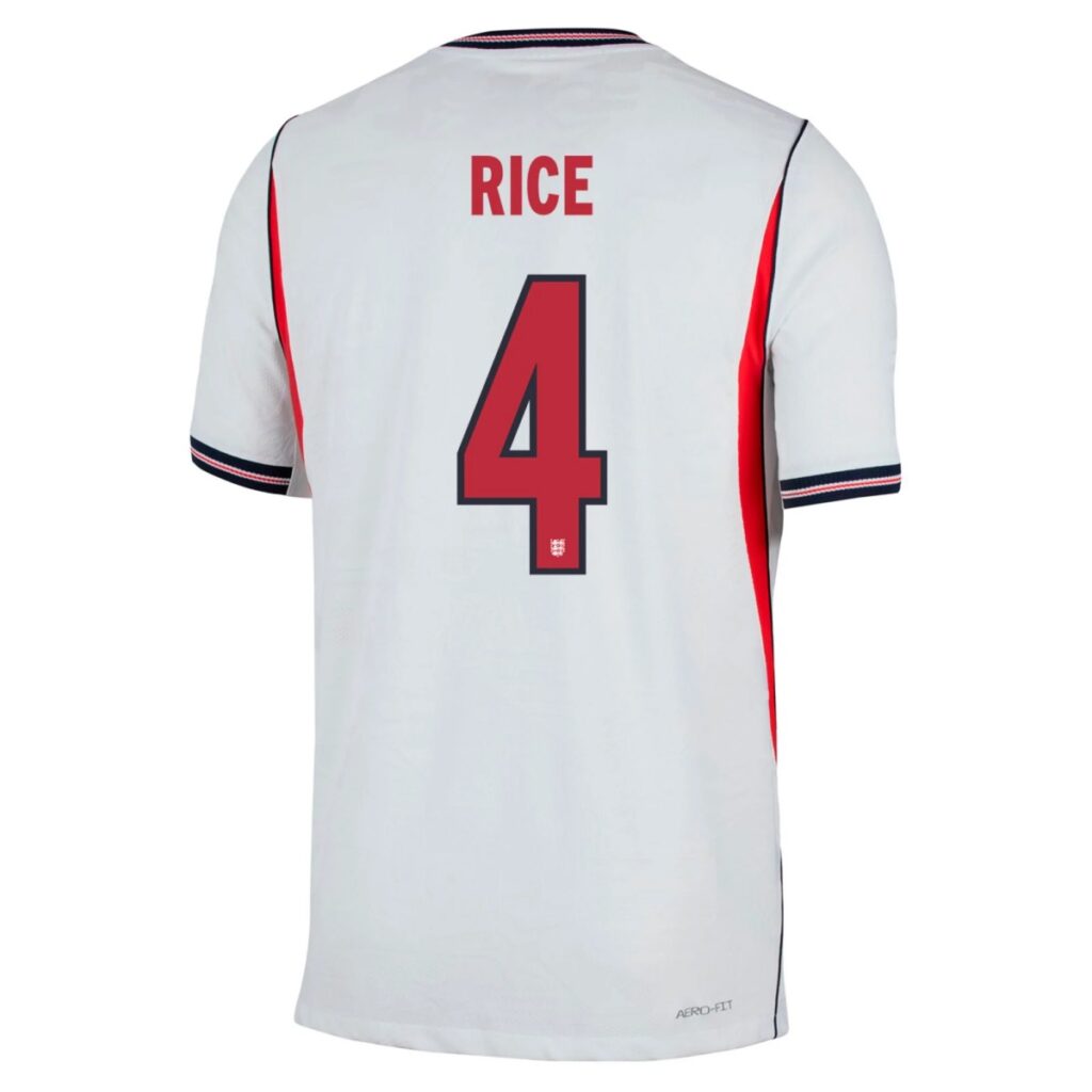 Rice #4 England Home Match Jersey Player Version World Cup 2026 - Cancha Kits
