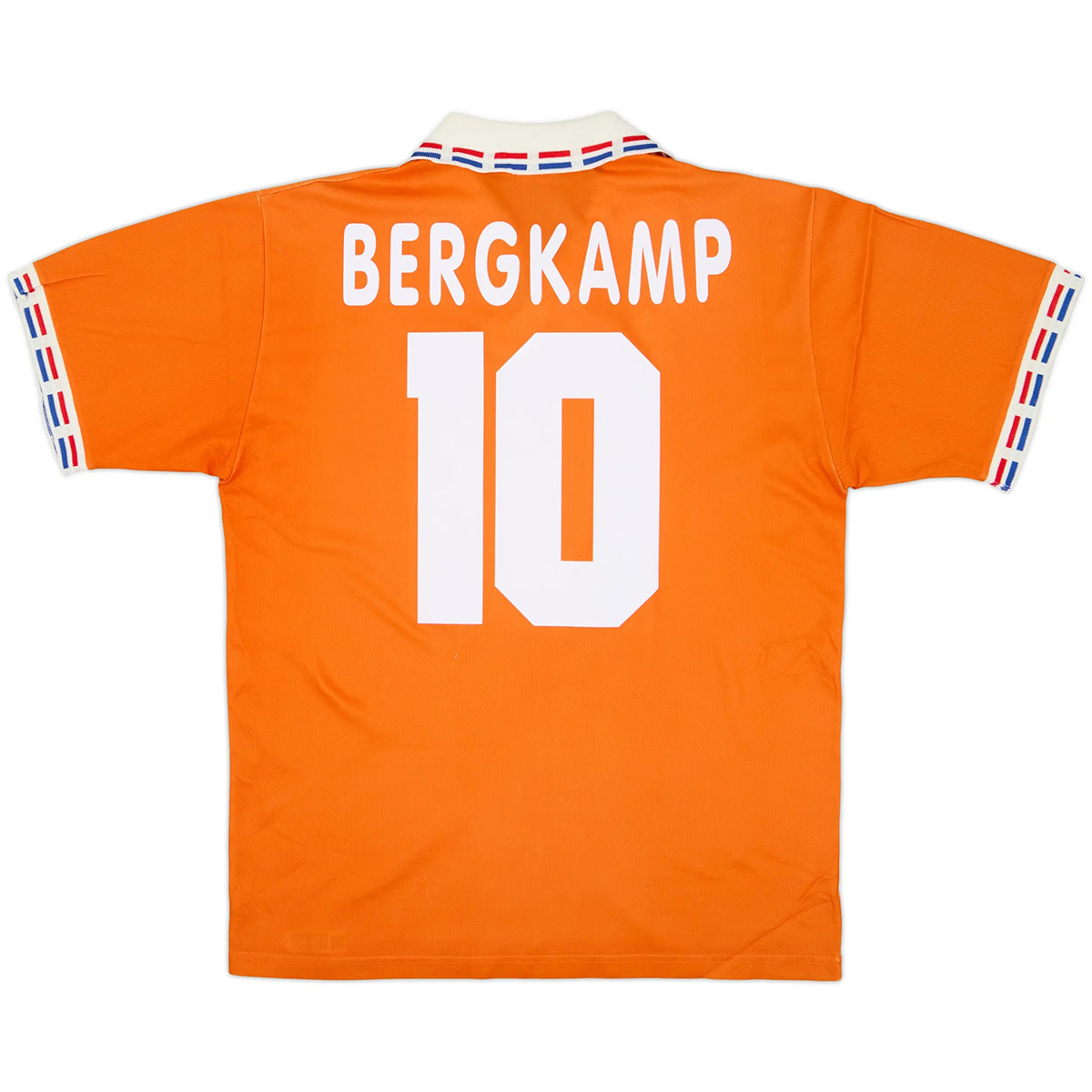 BERGKAMP #10 Retro Netherlands Home Jersey Euro 1996 — Netherlands Retro Player Jerseys 1996