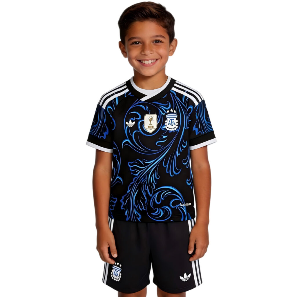 Kids Argentina Away Jersey Kit World Cup 2026 - Cancha Kits