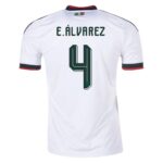 E.ÁLVAREZ #4 Mexico Away Jersey World Cup 2026