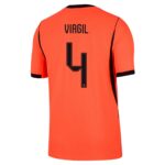 VIRGIL #4 Netherlands Home Match Jersey Player Version World Cup 2026