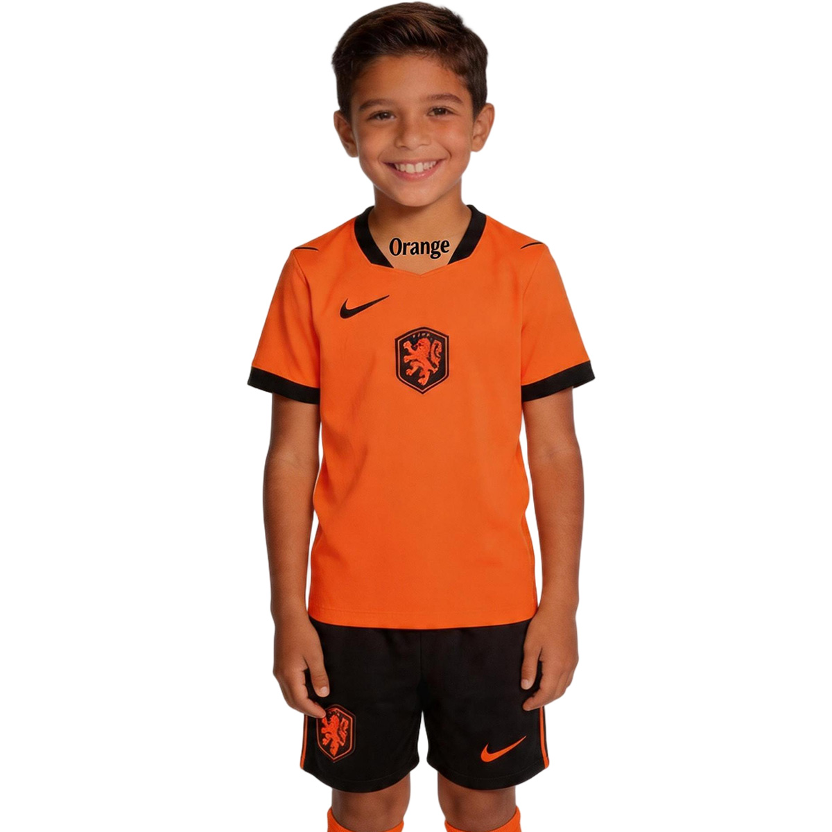 Kids Netherlands Home Jersey Kit World Cup 2026 — Netherlands Kids Jersey Kit 2026