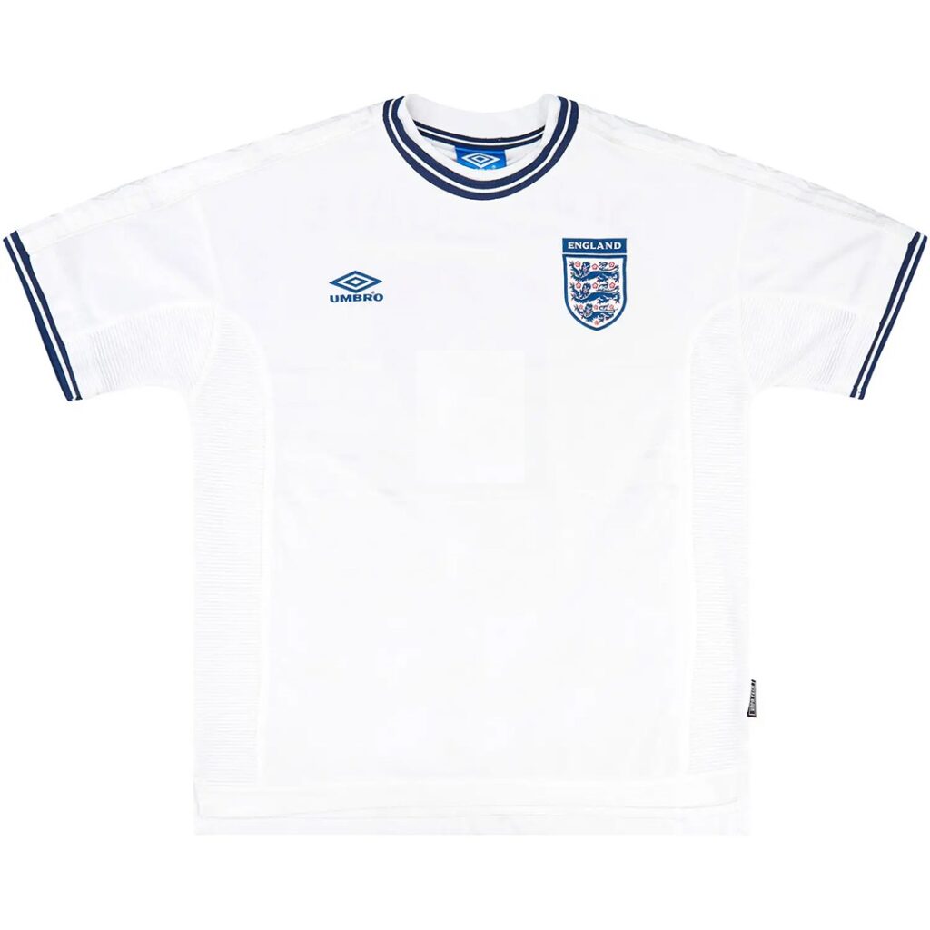 Retro England Home Jersey Euro Cup 2000 - Cancha Kits