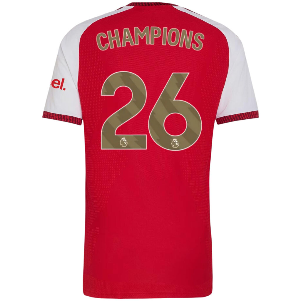 CHAMPIONS #26 Arsenal Home Match Jersey Player Version 2026/27 - Cancha Kits