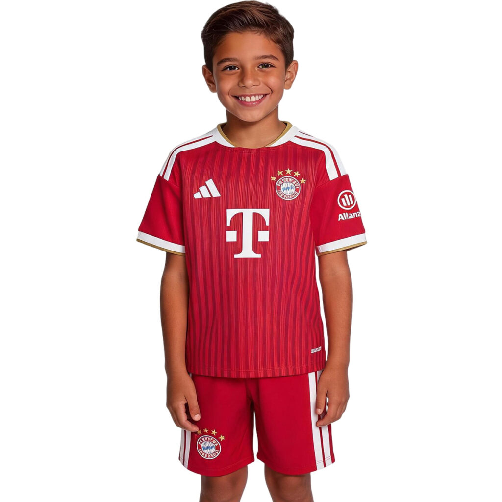 Kids Bayern Munich Home Jersey Kit 2026/27 - Cancha Kits