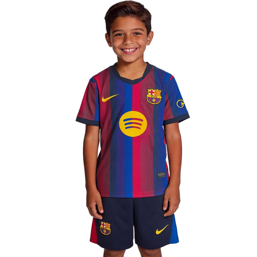 Kids Barcelona Home Jersey Kit 2026/27 - Cancha Kits
