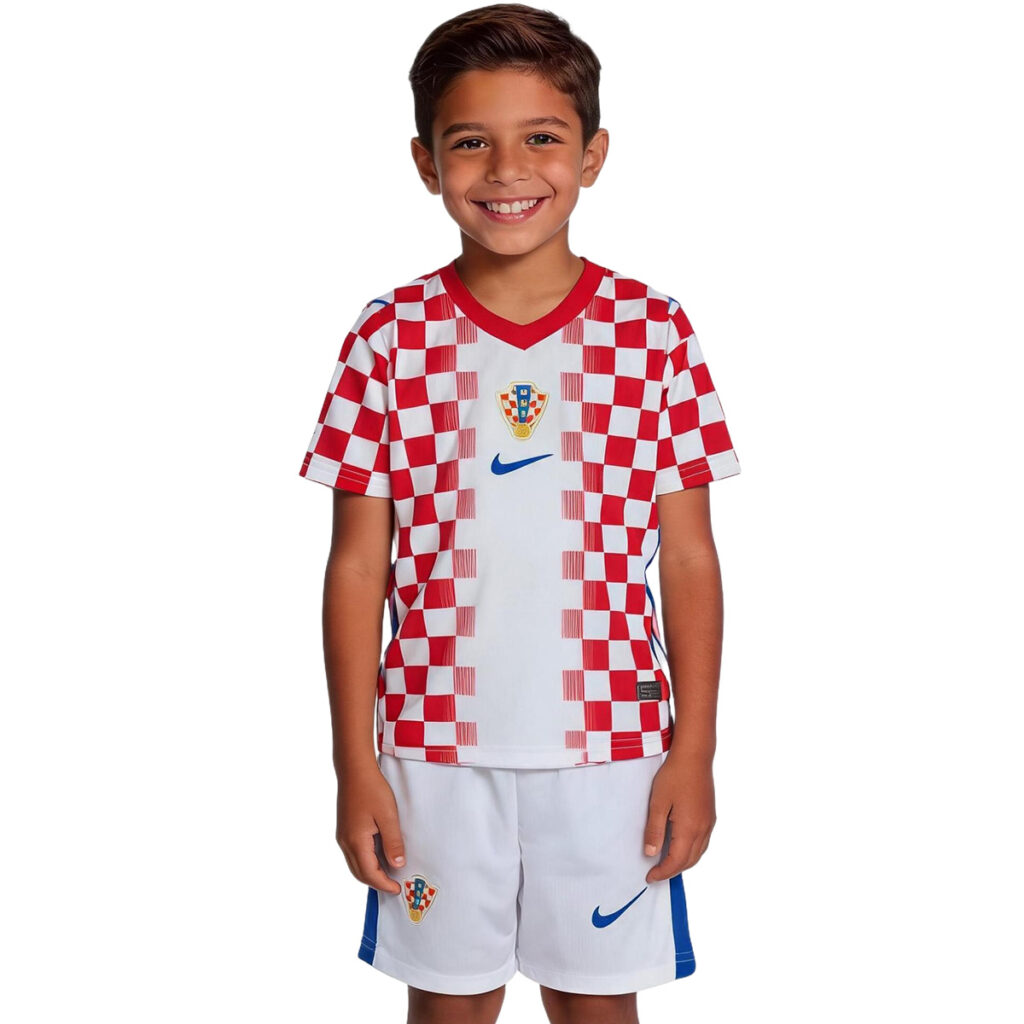 Kids Croatia Home Jersey Kit World Cup 2026 - Cancha Kits