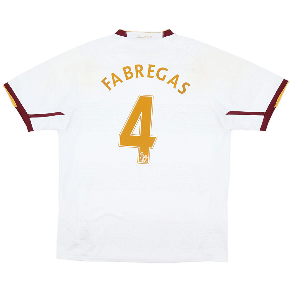 FABREGAS #4 Retro Arsenal Away Jersey 2007/08 - Cancha Kits