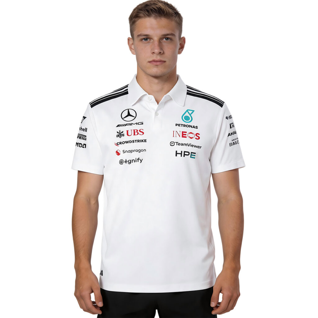 Mercedes AMG Petronas White F1 Team Polo 2026 - Cancha Kits