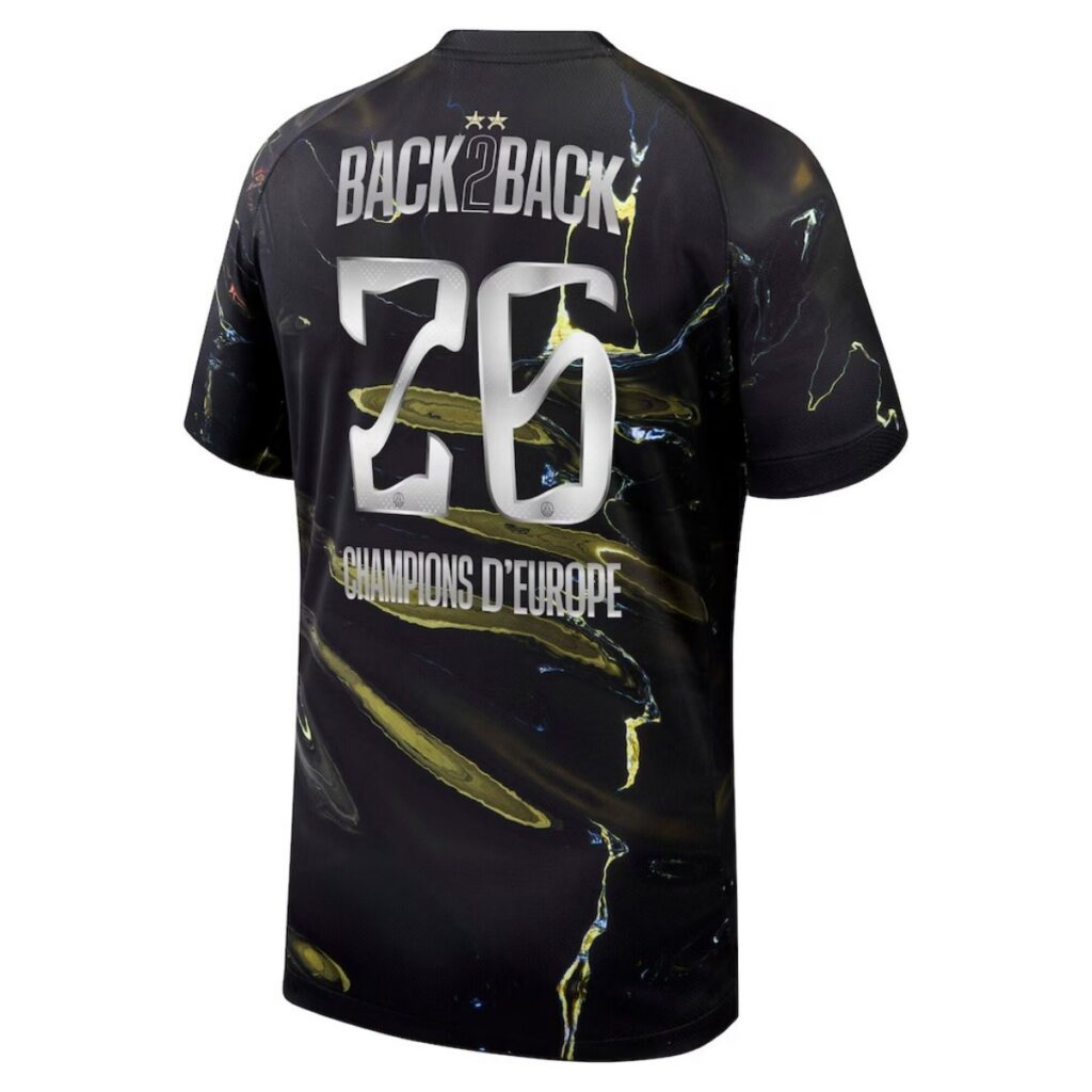 Champions of Europe #26 PSG Fifth Jersey Night Edition 2025/26 – 2  Stars - Cancha Kits