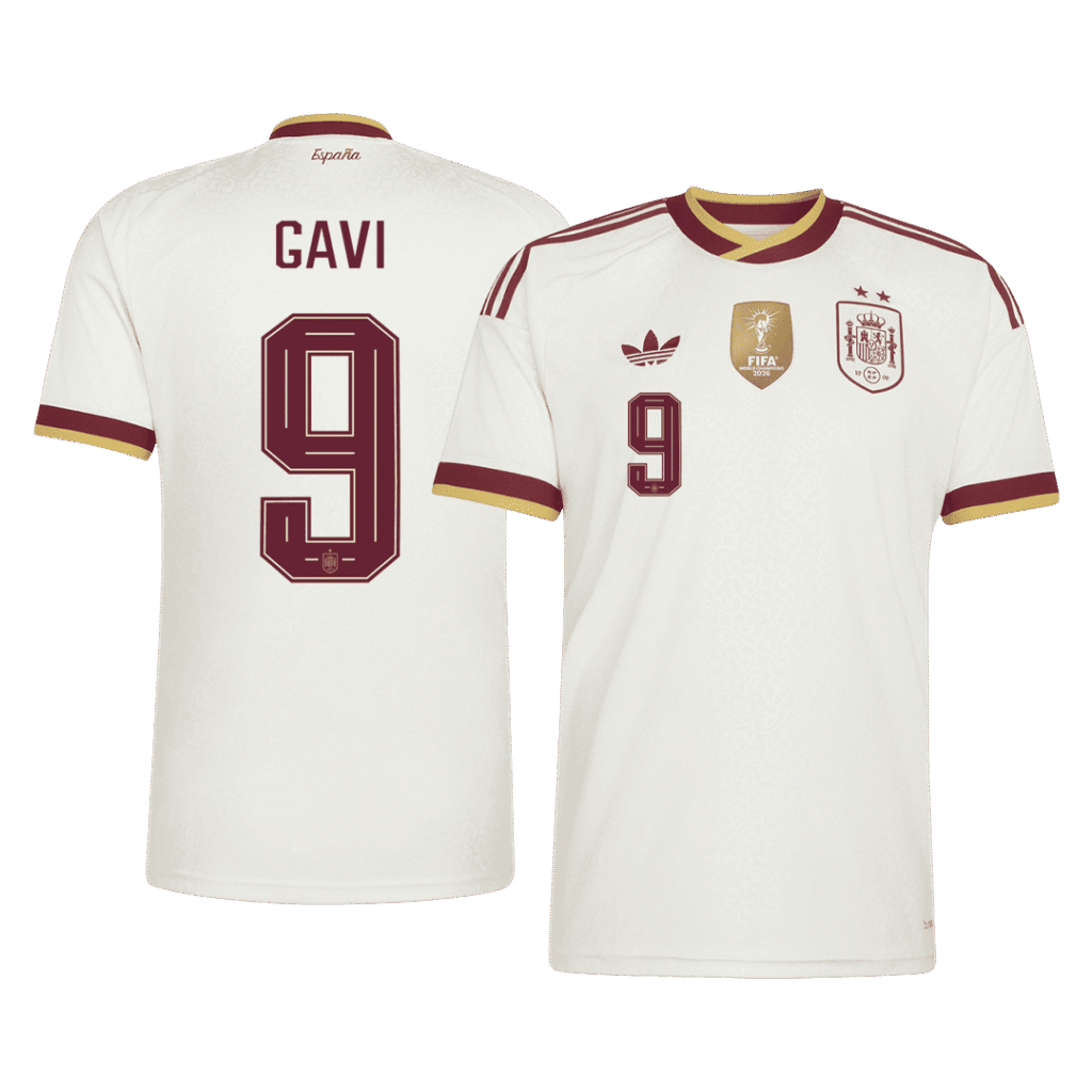 GAVI #9 Spain Away 2 Star Jersey World Cup 2026 - Cancha Kits