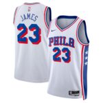 Unisex Philadelphia 76ers Lebron James #23 White Swingman Jersey – Association Edition