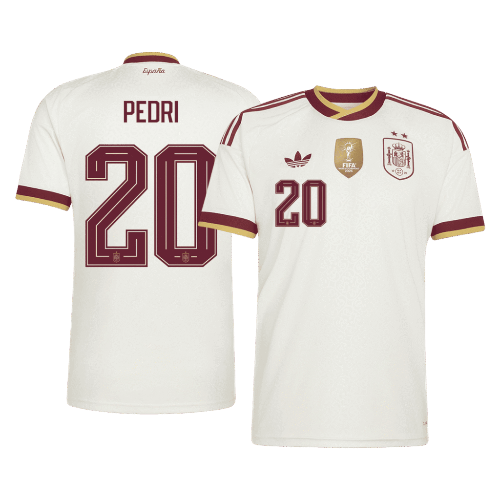 PEDRI #20 Spain Away 2 Star Jersey World Cup 2026 - Cancha Kits