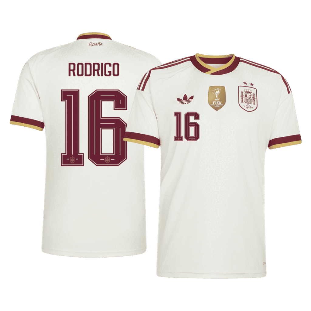 RODRIGO #16 Spain Away 2 Star Jersey World Cup 2026 - Cancha Kits