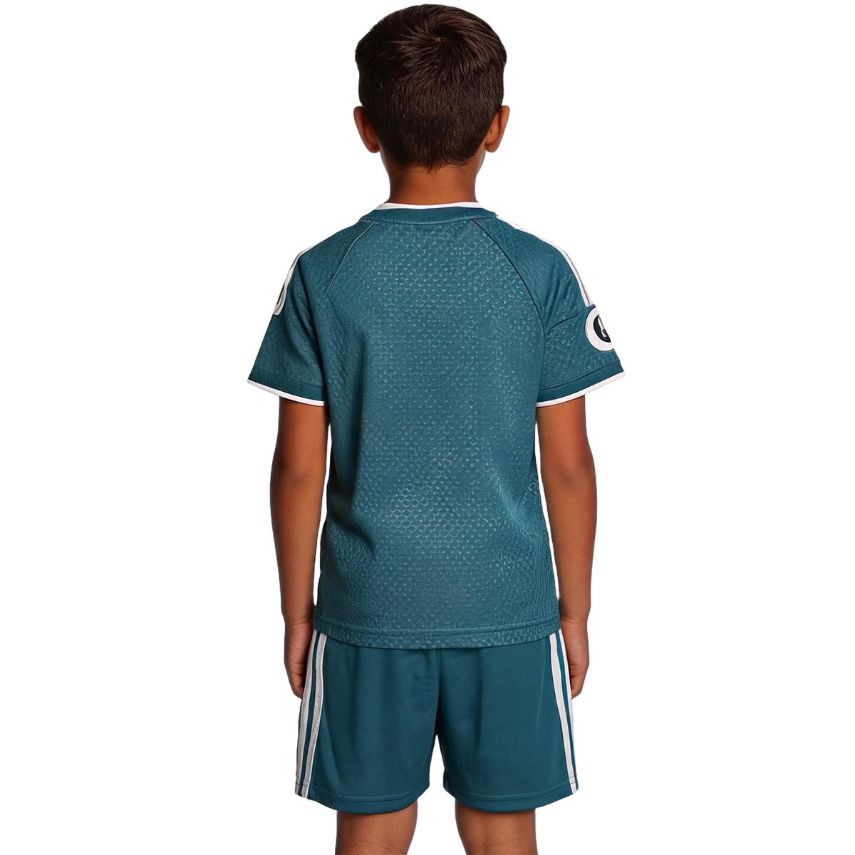 Kids Real Madrid Away Match Jersey Kit Player Version 2026/27 (back view)