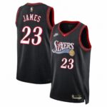 Unisex Philadelphia 76ers Lebron James #23 Black Swingman Jersey – Classic Edition