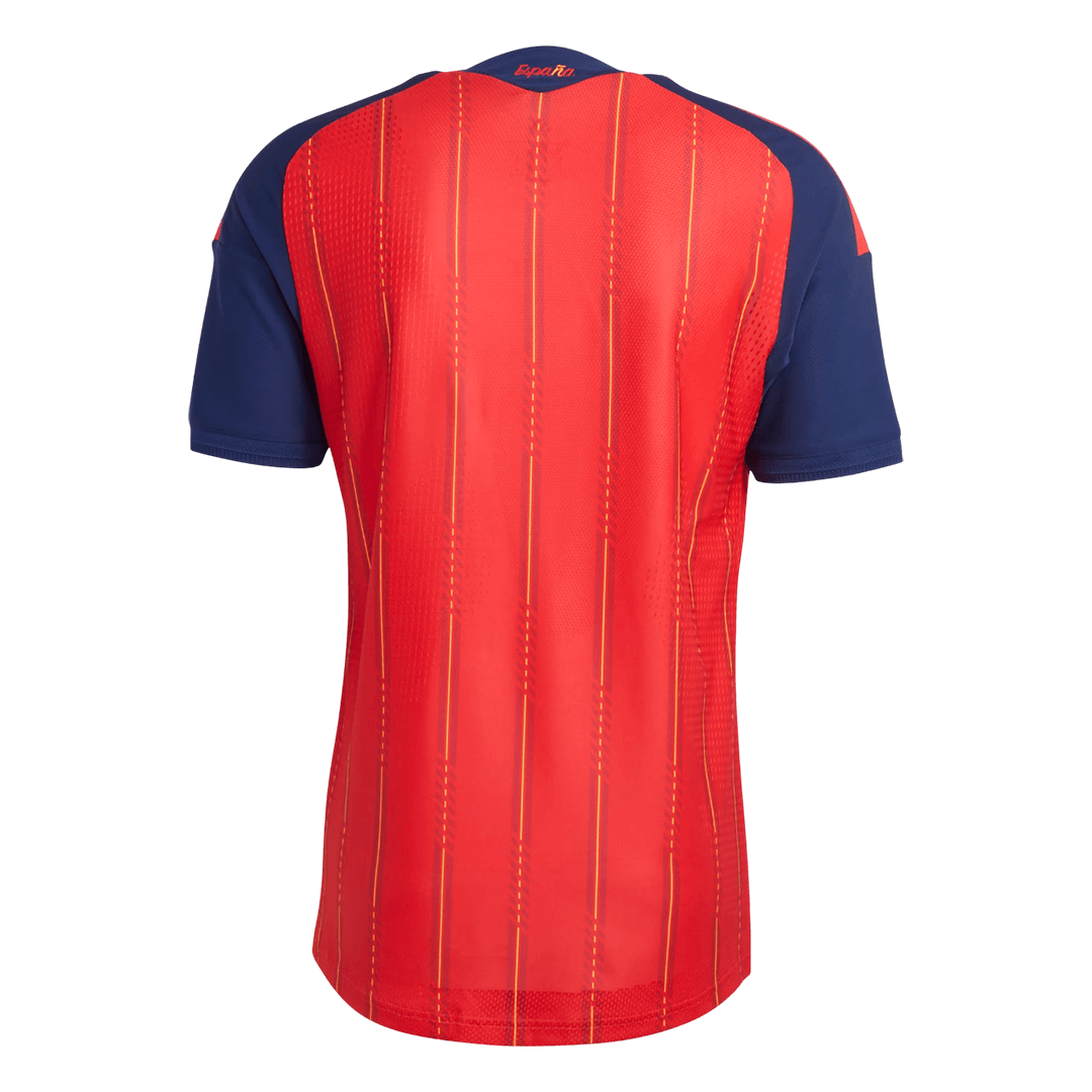 Spain 2026 World Cup Winners 2 Star Home Match Jersey - Player Verison (back view)
