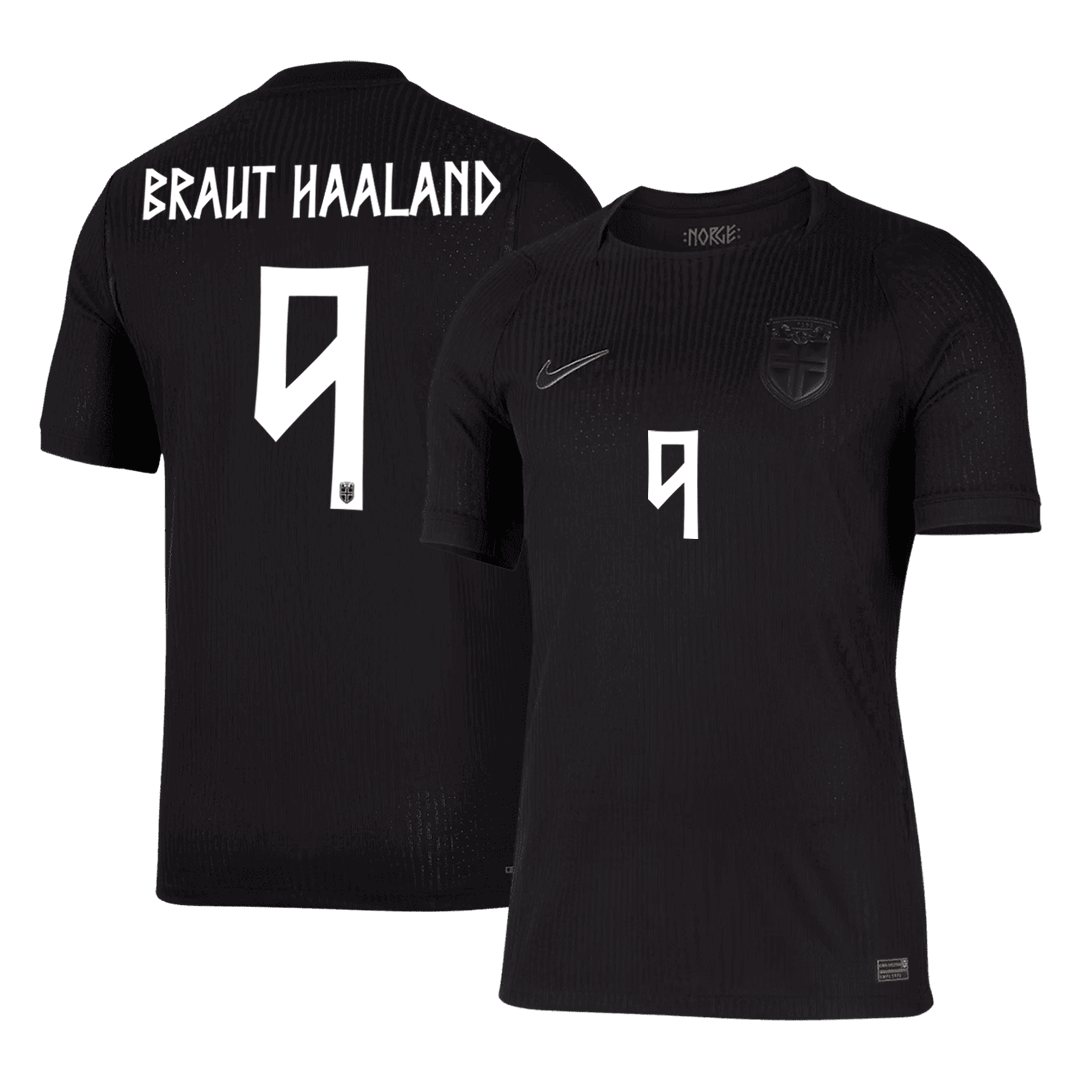 BRAUT HAALAND #9 Norway Away Match Jersey Player Version World Cup 2026 (alternate view)