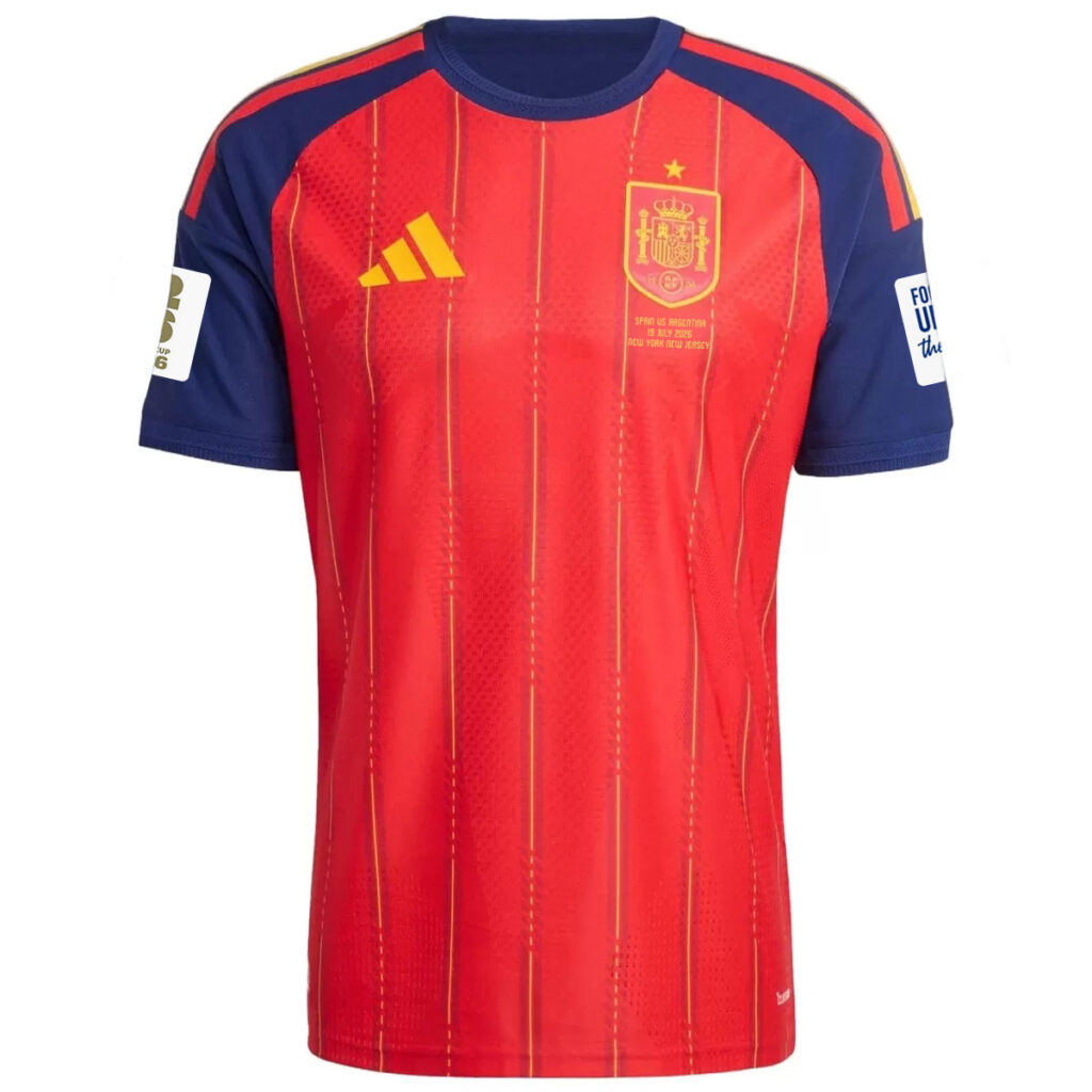 Spain Home World Cup Final Version Match Jersey Player Edition 2026 - Cancha Kits