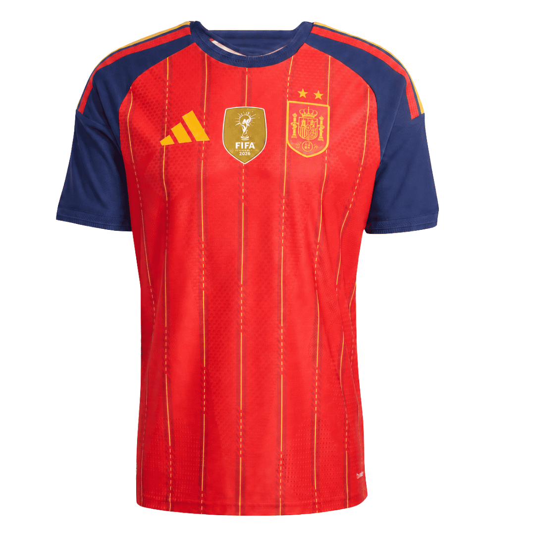 Spain 2026 World Cup Winners 2 Star Home Match Jersey - Player Verison