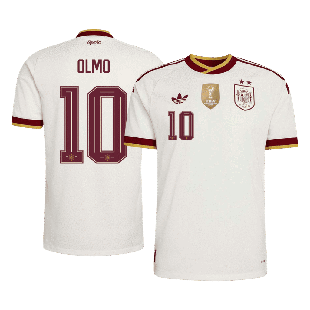 OLMO #10 Spain Away 2 Star Match Jersey Player Version 2026 - Cancha Kits