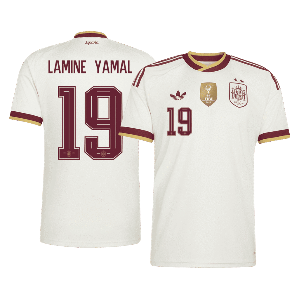 LAMINE YAMAL #19 Spain Away 2 Star Jersey World Cup 2026 - Cancha Kits