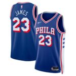 Unisex Philadelphia 76ers Lebron James #23 Royal Swingman Jersey – Icon Edition