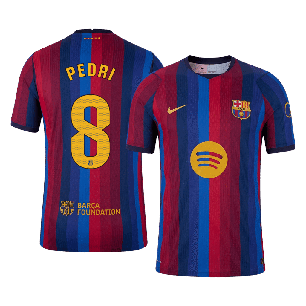 PEDRI #8 Barcelona Home Match Jersey Player Version 2026/27 - Cancha Kits