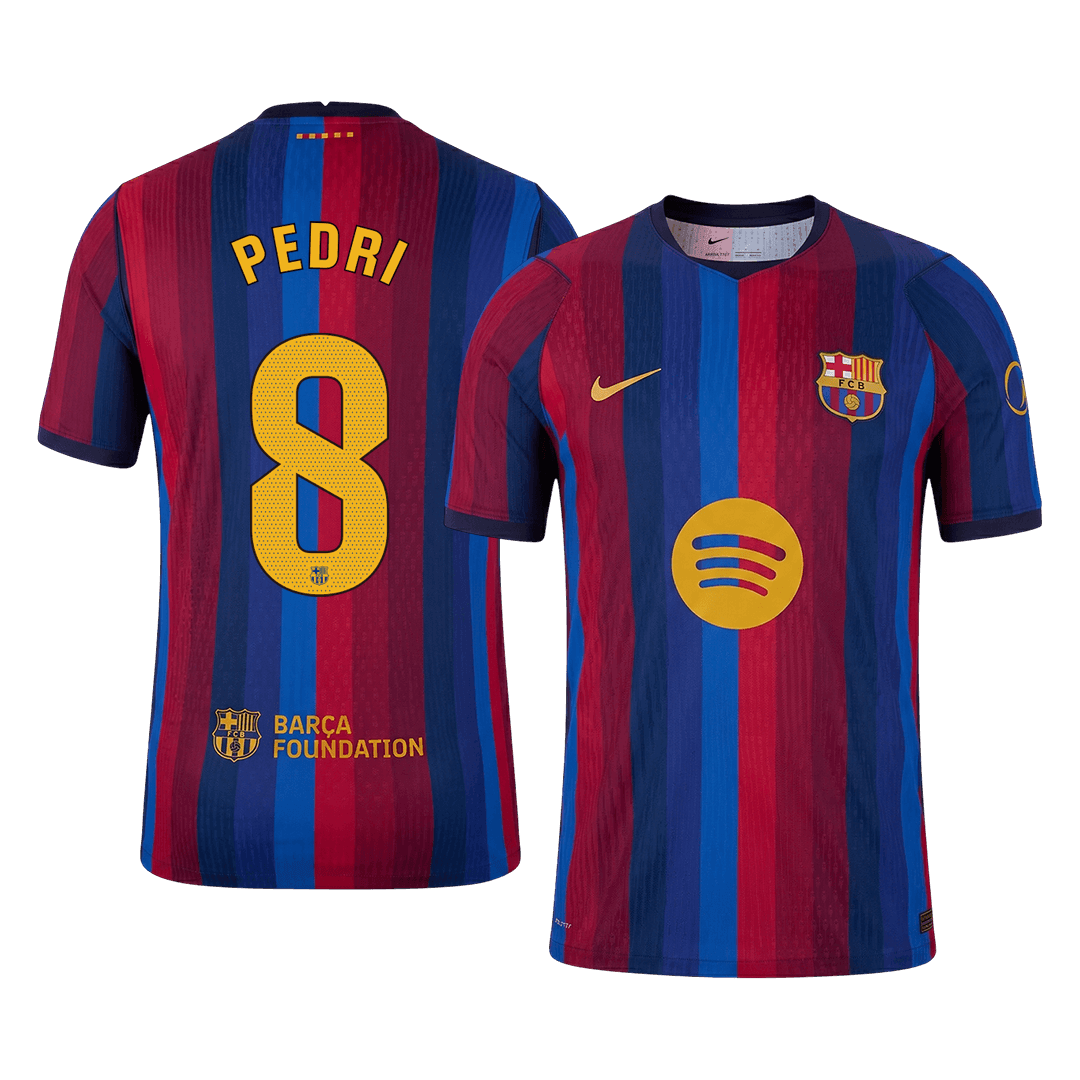 PEDRI #8 Barcelona Home Match Jersey Player Version 2026/27
