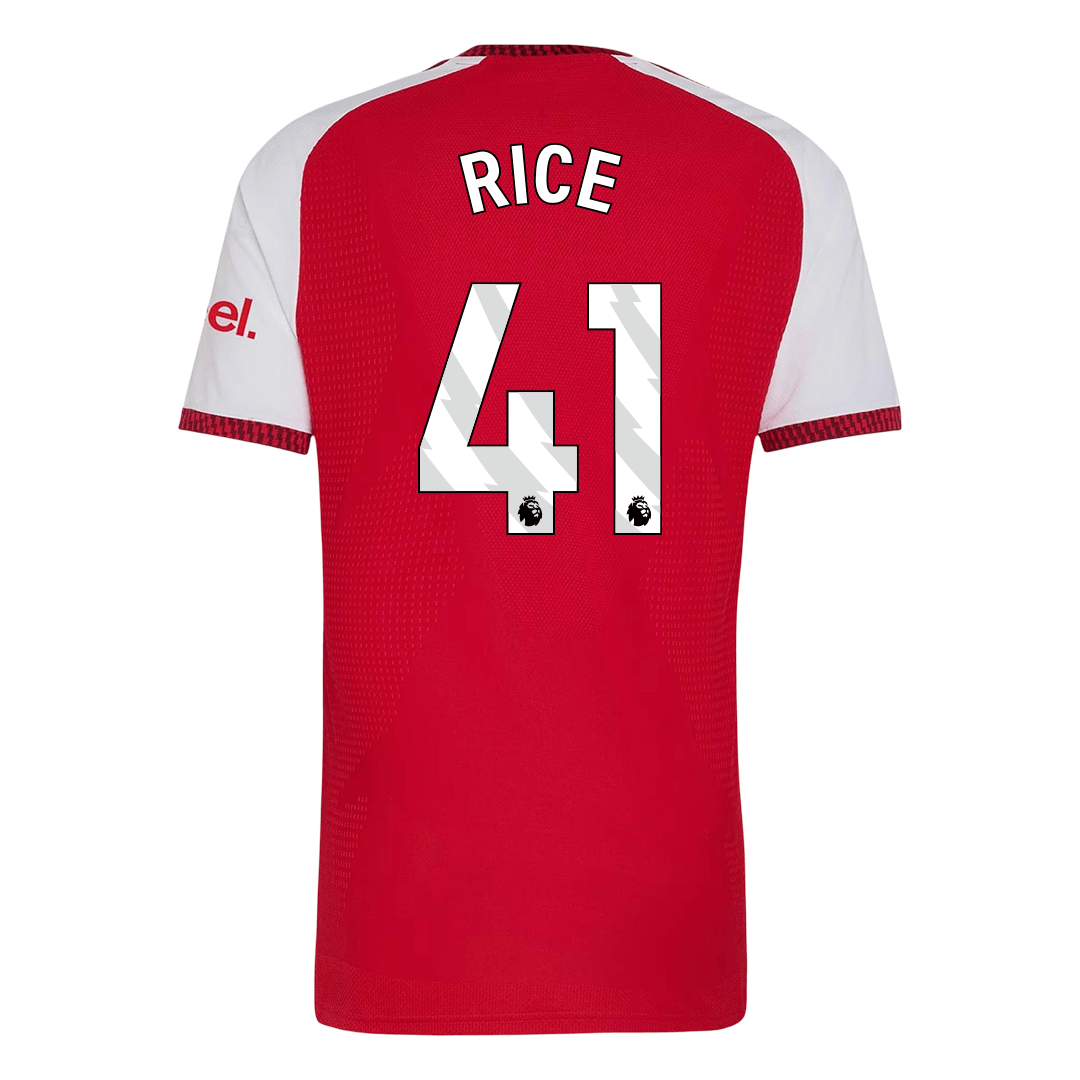 RICE #41 Arsenal Home Match Jersey Player Version 2026/27 (back view)