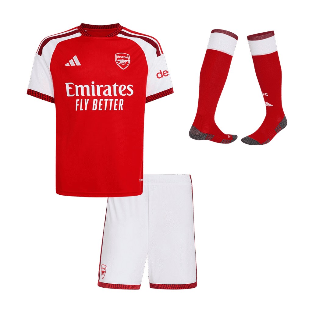 Kids Arsenal Home Jersey Full Kit 2026/27 - Cancha Kits