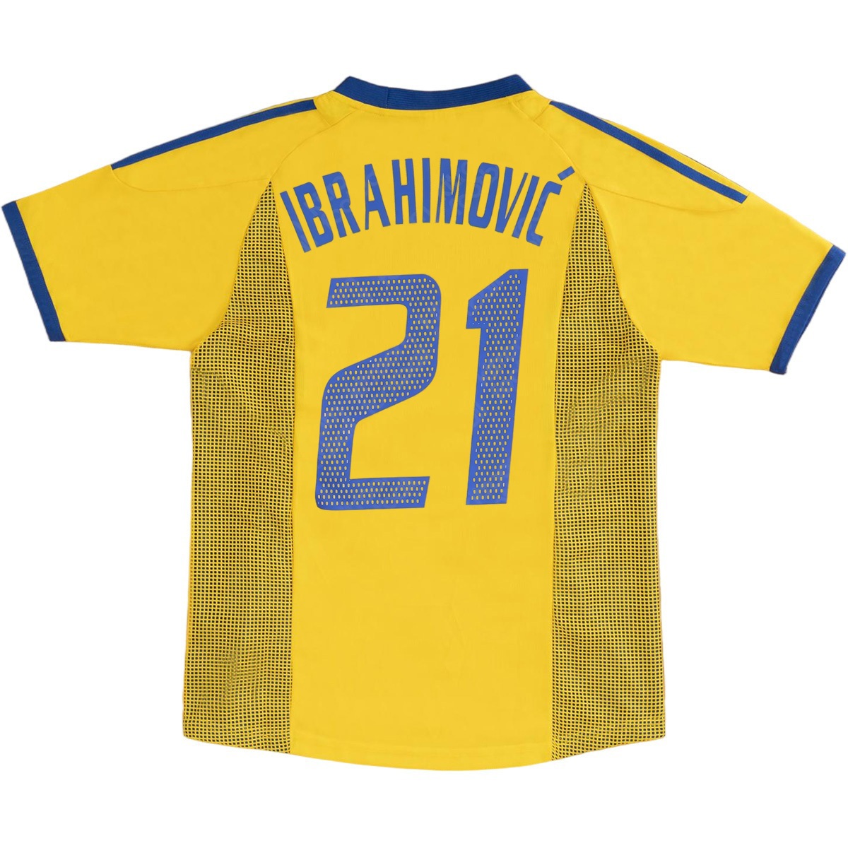 Ibrahimović #21 Retro Sweden Home Jersey World Cup 2002