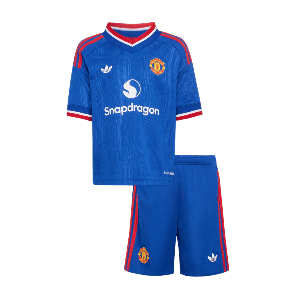 Kids Manchester United Away Jersey Kit 2026/27 - Cancha Kits
