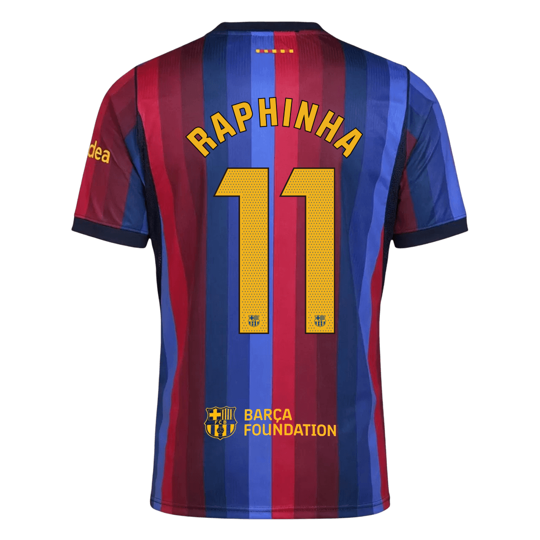 RAPHINHA #11 Barcelona Home Jersey 2026/27 (back view)