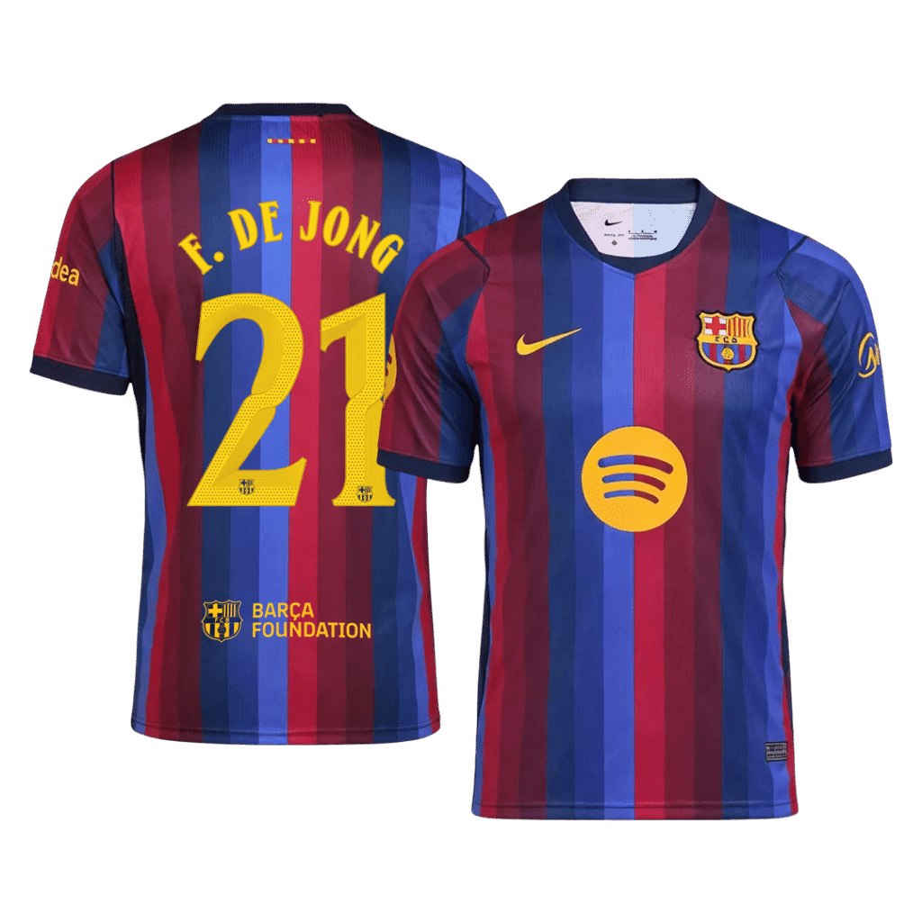 F. DE JONG #21 Barcelona Home Jersey 2026/27 - Cancha Kits