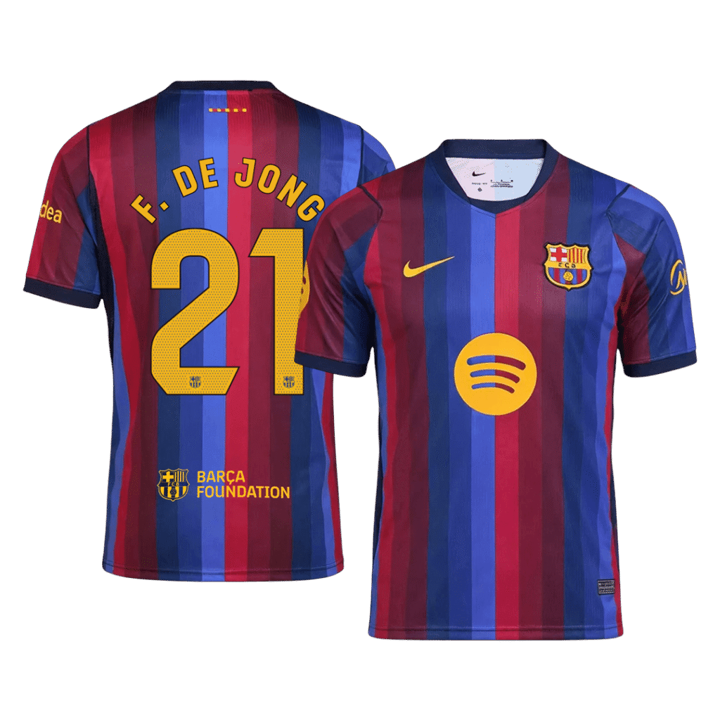 F. DE JONG #21 Barcelona Home Jersey 2026/27 - Cancha Kits