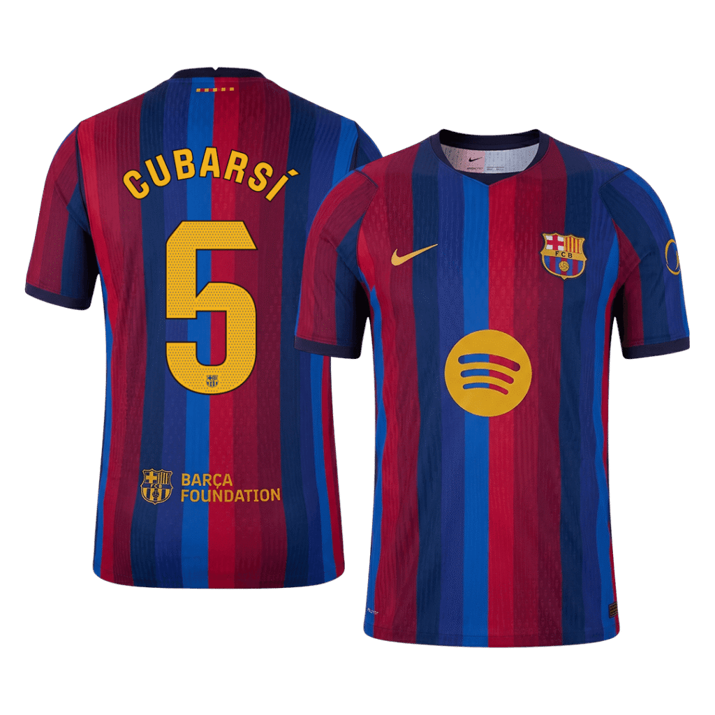 CUBARSÍ #5 Barcelona Home Match Jersey Player Version 2026/27 - Cancha Kits