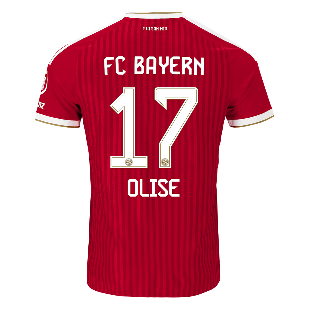 OLISE #17 Bayern Munich Home Match Jersey Player Version 2026/27 (back view)