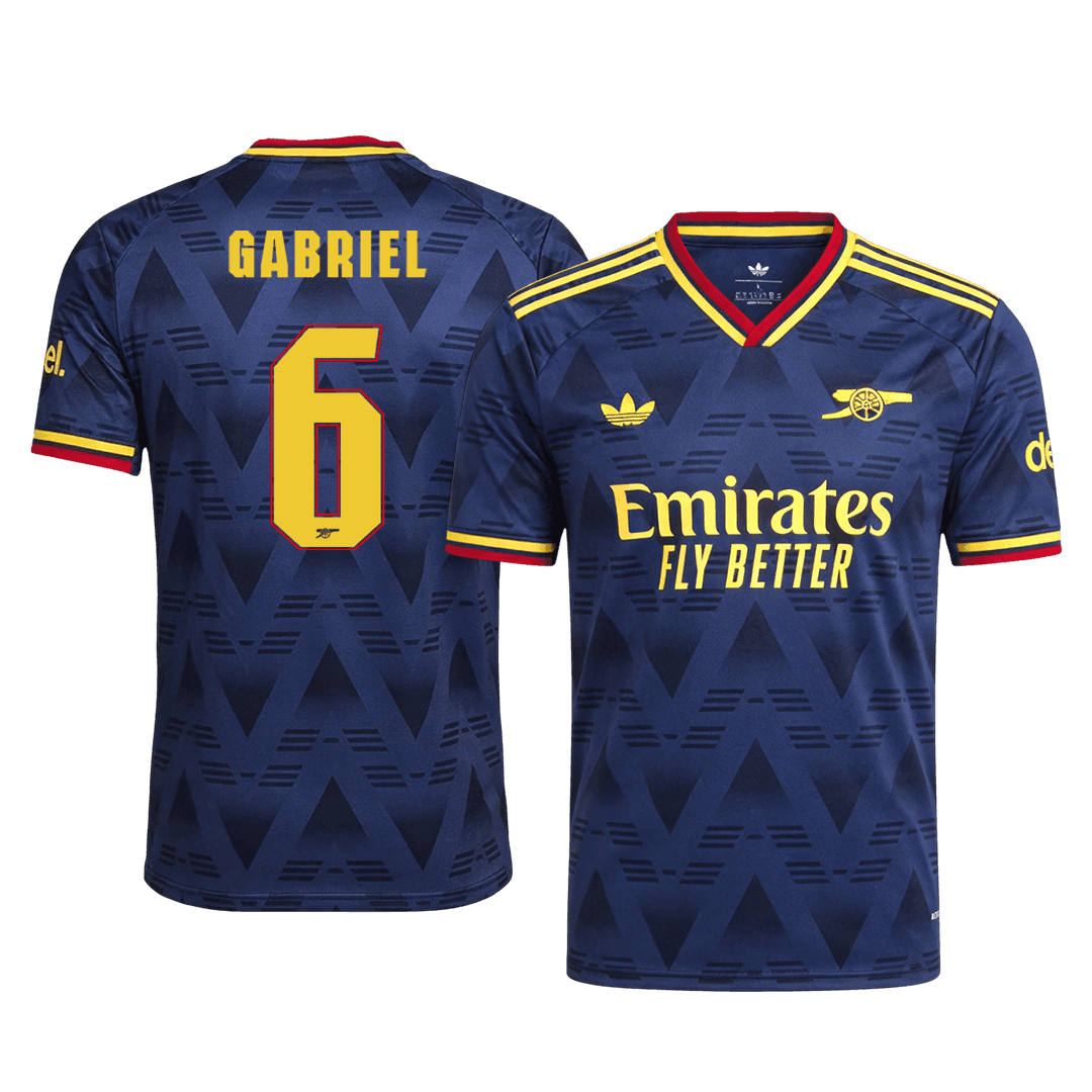GABRIEL #6 Arsenal Away Match Jersey Player Version 2026/27 - UCL Font